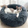 Soft Plush Anxiety-Relief Pet Bed (Multiple Sizes & Colors)