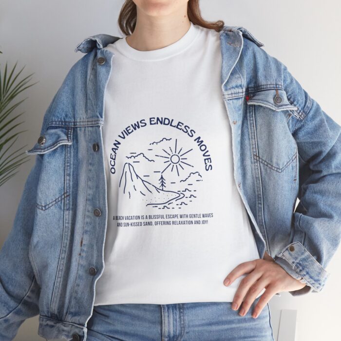 – Unisex Beach Vibes T-Shirt | Soft USA Cotton Tee for Coastal Living